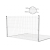 3D-Zaunpanele 1230x2500 mm Draht 4 mm 51 Drähte Graphit RAL 7016 (50 Stk.) 000-486 (1)