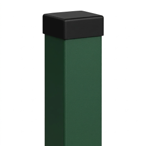 Zaunpfosten 80x80x2 mm, Länge 2,4 m, grün RAL 6005