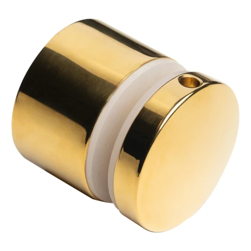 Punktbefestigung für Glas 10,38-17,52mm Ø 50/30/M10x40 EDELSTAHL AISI304 System flach gold 000-565 (1)