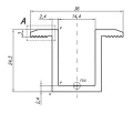 Mittelklemme H24 Aluminium 6060 Loch M8 PV-04-01 (2)