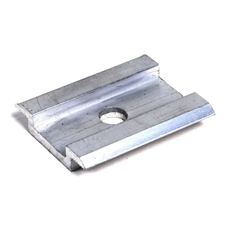 Mittelklemme H8 Aluminium 6060 Loch M8 PV-04-03