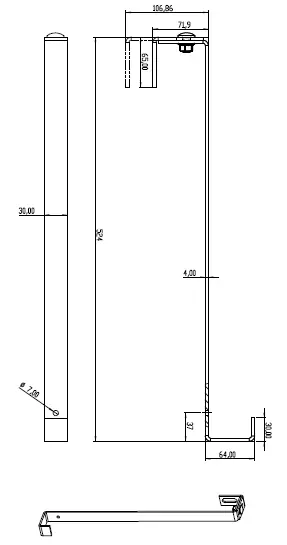 Dachhaken S520 Verstellbar für Schrägdächer PV-08-23 (1)