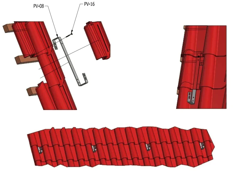 Dachhaken S500 Verstellbar für Schrägdächer PV-08-09 (2)