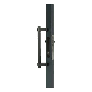 Locinox – fester Griff für Tor aus eloxiertem Aluminium 365 mm, schwarz, einseitig 60°