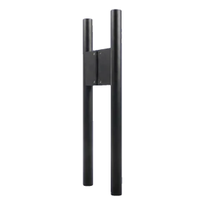 PSG Türgriff beidseitig rund schwarz matt 30×500 mm AISI 304