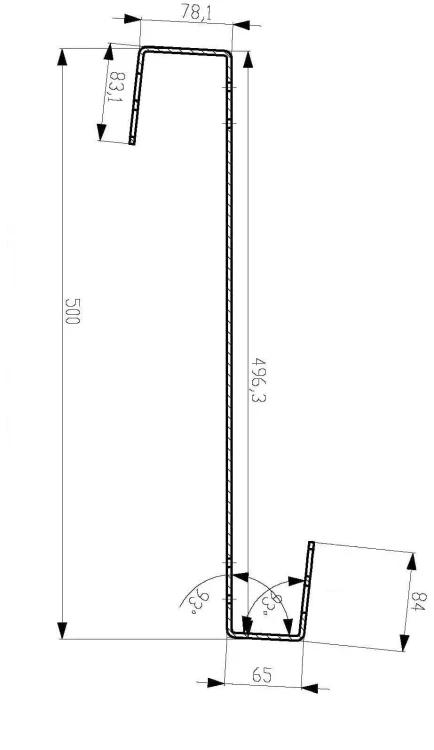 Dachhaken S500 für Schrägdächer PV-08-03 (1)