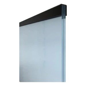 Kozza Aluminium-Handlauf rechteckig 30,1×25 mm schwarz für Glas 16–21,52 mm – 5 m