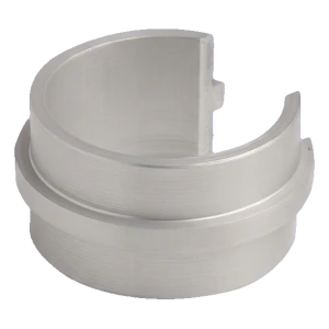 Kozza Balustradenkoppler für runden Aluminium-Handlauf Ø 40 mm 180°