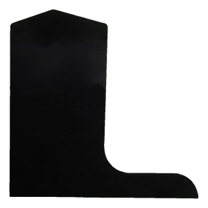 Kozza Endkappe seitlich links für Glasgeländer-Profil L KE105 – schwarz 120 mm