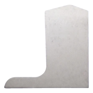 Kozza Seitenabdeckung rechts für Glasgeländerprofil L KE 105 – Rohaluminium