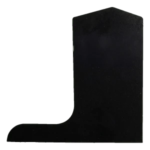 Kozza Seitliche Endkappe rechts für Vollglas-Geländerprofil KE 105 – schwarz