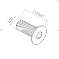 Senkkopfschraube M6x16 DIN 7991 – Edelstahl A2 (AISI 304), Innensechskant 000-816 (2)
