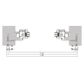 Kozza KB5000 – komplettes französisches Aluminium-Balkongeländer H1100 mm, flaches System, matt eloxiert 000-850 (8)