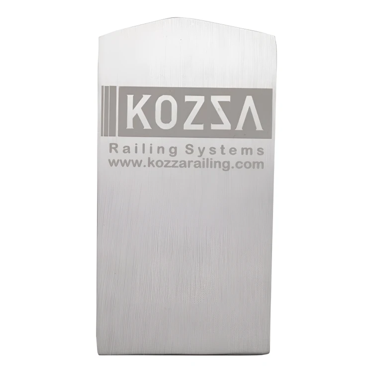 Kozza Seitenabdeckung links für Glasgeländerprofil U KE 100 – Aluminium matt eloxiert 000-857 (1)