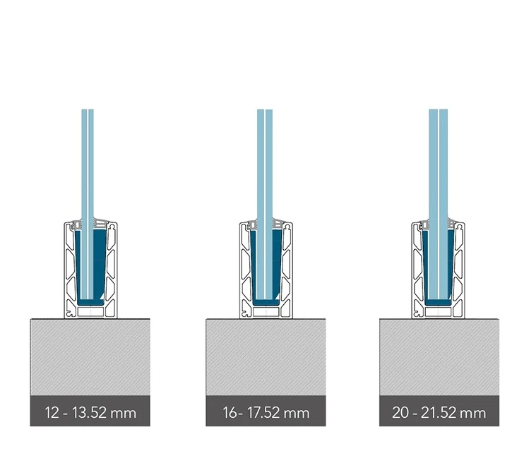 Kozza KE 100 – U-Profil für rahmenlose Glasgeländer 5000 mm anthrazit 000-862 (3)