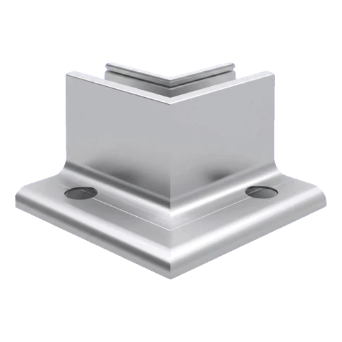 Kozza KE 105 – L-Profil Innenecke 90° für Ganzglas-Geländer, Aluminium, matte Eloxierung 000-865 (1)