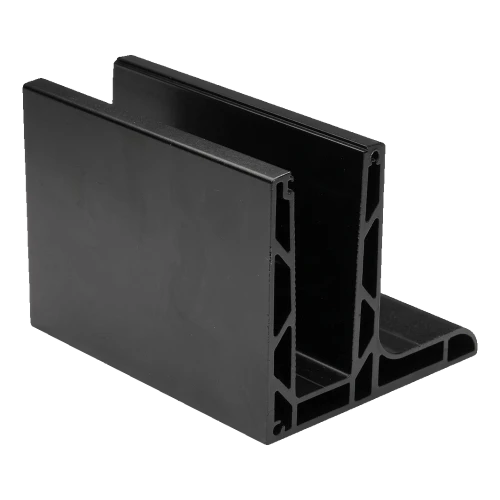 Kozza KE 105 – L-Aluminiumprofil für Vollglasgeländer 5000 mm schwarz 000-872 (1)