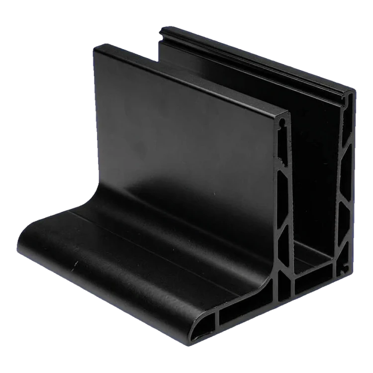 Kozza KE 105 – L-Aluminiumprofil für Vollglasgeländer 5000 mm schwarz 000-872 (2)