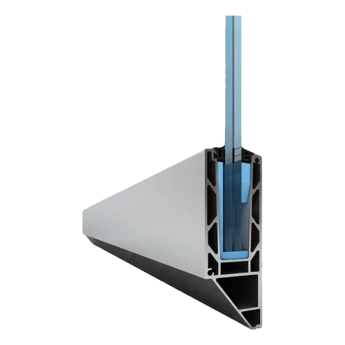 Kozza KE 120 – U-Profil für Vollglasbalustarden 5000 mm, seitliche Befestigung 000-877 (1)
