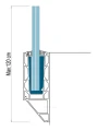Kozza KE 120 – U-Profil für Vollglasbalustarden 5000 mm, seitliche Befestigung 000-877 (6)