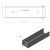 U-Profil Verbinder Halter für Sockelplatte 200x50 Grün GPV-700-33 (3)
