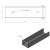 U-Profil Verbinder Halter für Sockelplatte 250x50 Braun GPV-700-40 (3)