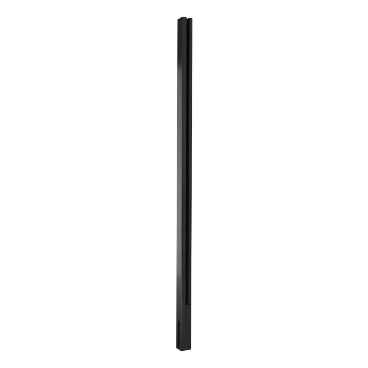 Eckpfosten Geländer 45x45x1283mm Glas 8,72mm dunkelgrau Kozza KR7500 000-890 (1)