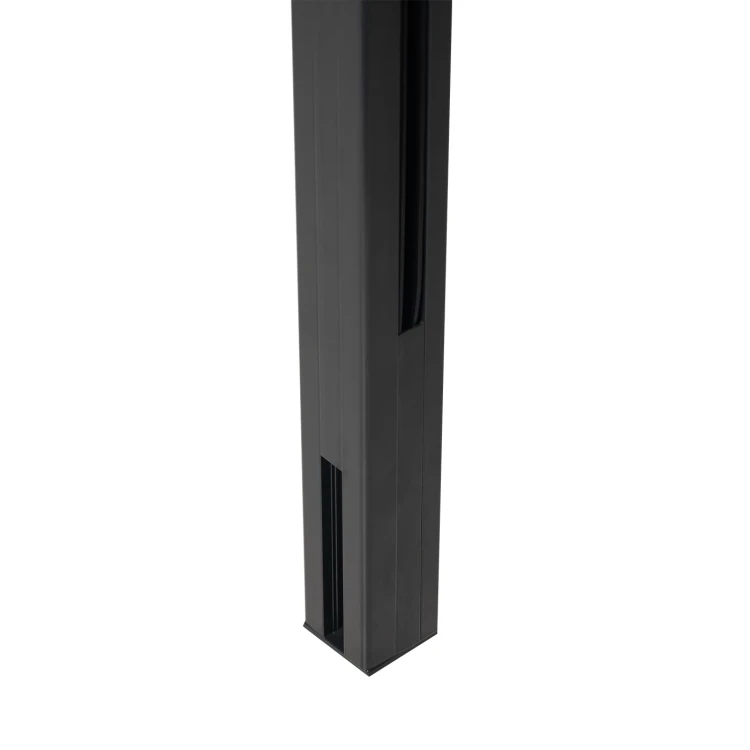 Eckpfosten Geländer 45x45x1283mm Glas 8,72mm dunkelgrau Kozza KR7500 000-890 (2)