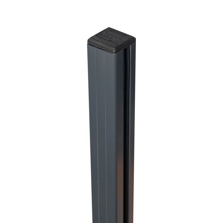 Eckpfosten Geländer 45x45x1283mm Glas 8,72mm dunkelgrau Kozza KR7500 000-890 (3)