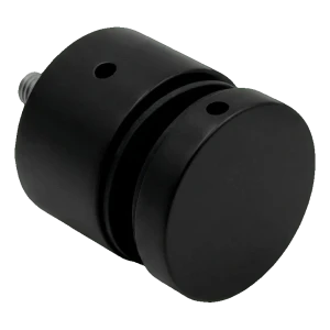 PINOX Punkthalter Rotula für Glas Ø 50 mm mattschwarz – für ebene Oberflächen, Gewinde M10