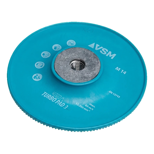 VSM Turbo Pad 3 – Lamellenschleifteller für Fiberscheiben 125 mm M14 000-933 (2)