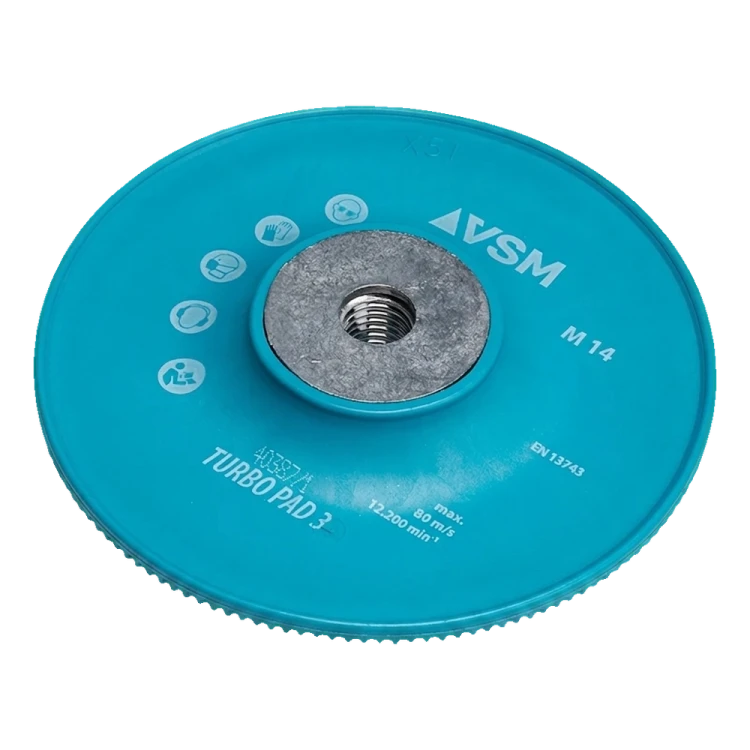 VSM Turbo Pad 3 – Lamellenschleifteller für Fiberscheiben 125 mm M14 000-933 (2)
