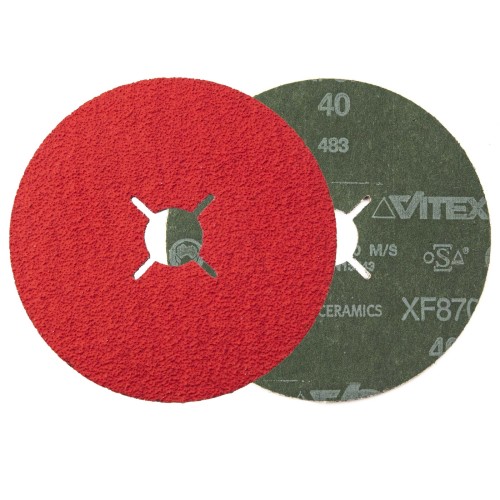 PFERD – Keramik-Fiberscheibe XF870 125 mm P40 (Packung 5 Stück) 000-930 (1)