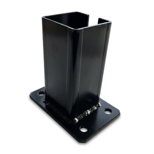 Pfostenfuß für Zaunpfosten 80x80 mm 8 mm schwarz 000-786 (1)