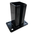 Pfostenfuß für Zaunpfosten 80x80 mm 8 mm schwarz 000-786 (2)