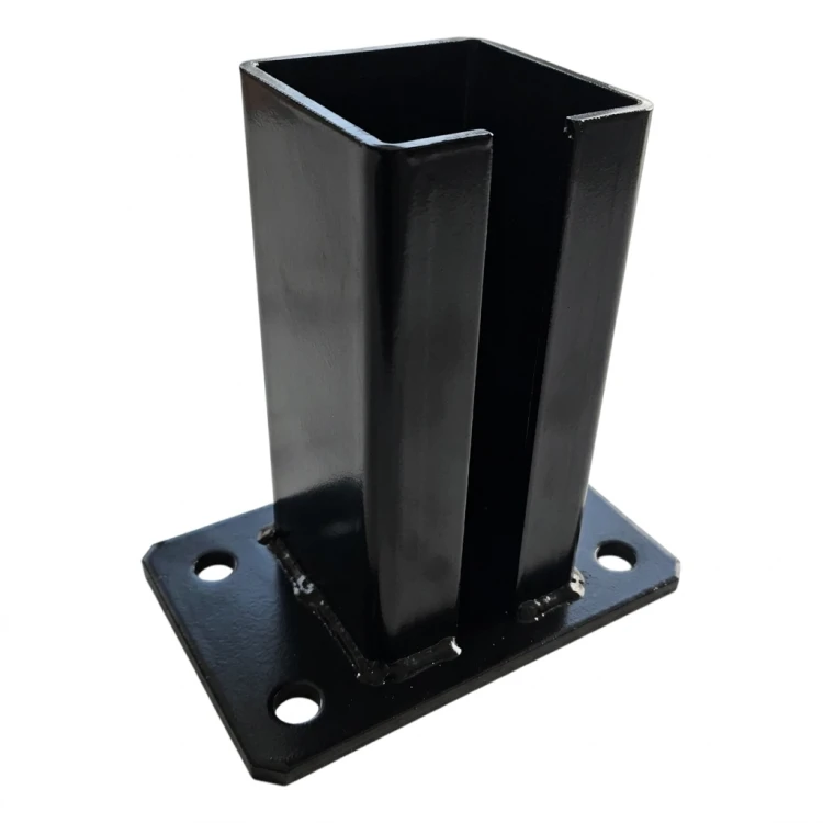 Pfostenfuß für Zaunpfosten 80x80 mm 8 mm schwarz 000-786 (2)