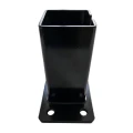 Pfostenfuß für Zaunpfosten 80x80 mm 8 mm schwarz 000-786 (3)