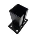 Pfostenfuß für Zaunpfosten 80x80 mm 8 mm schwarz 000-786 (4)