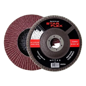 Star Flex Lamellenscheibe abgewinkelt T29 125 mm für Stahl – Körnung 60