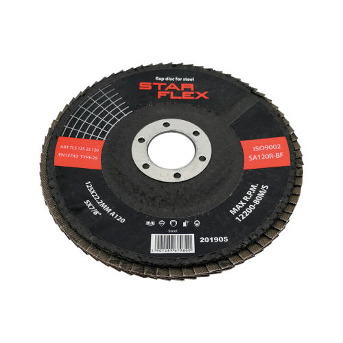 StarFlex Fächerscheibe für Stahl T29 125 mm – Körnung 120 000-971 (1)