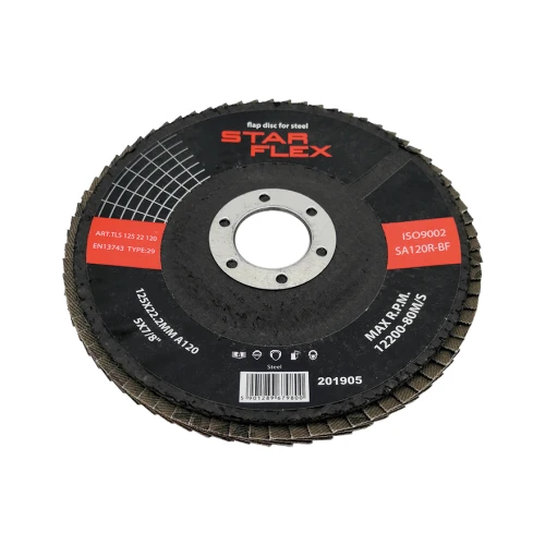 StarFlex Fächerscheibe für Stahl T29 125 mm – Körnung 120 000-971 (1)