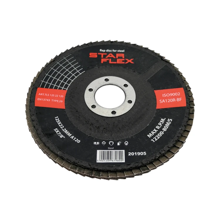 StarFlex Fächerscheibe für Stahl T29 125 mm – Körnung 120 000-971 (1)