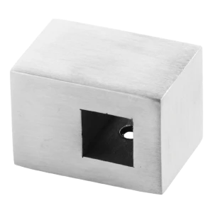 PSG Durchgangshalterung für Geländerstäbe Stange 10x10 mm – Flächenmontage, AISI 304 satiniert