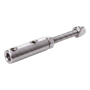 Seilhalter für Seil ø 4–6 mm für Geländer – Wandmontage, Edelstahl AISI 304, satiniert