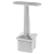 PSG Flachhandlaufstütze geklebt für Pfosten 40×40 mm – Edelstahl AISI 304 satiniert 001-051 (1)